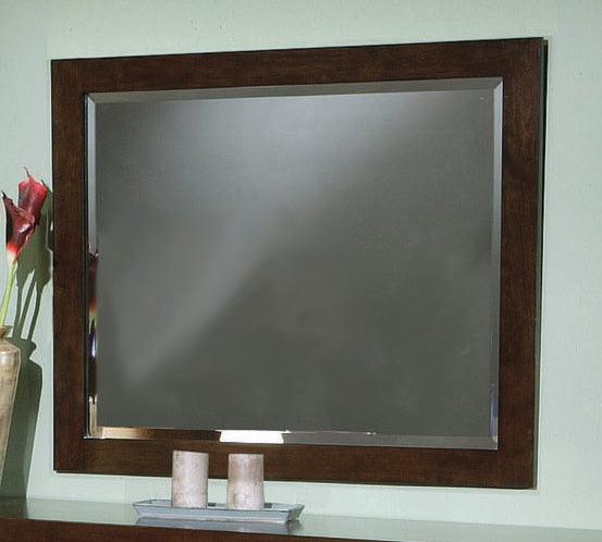 Jessica Rectangular Wall Mirror Cappuccino - Ella Furniture