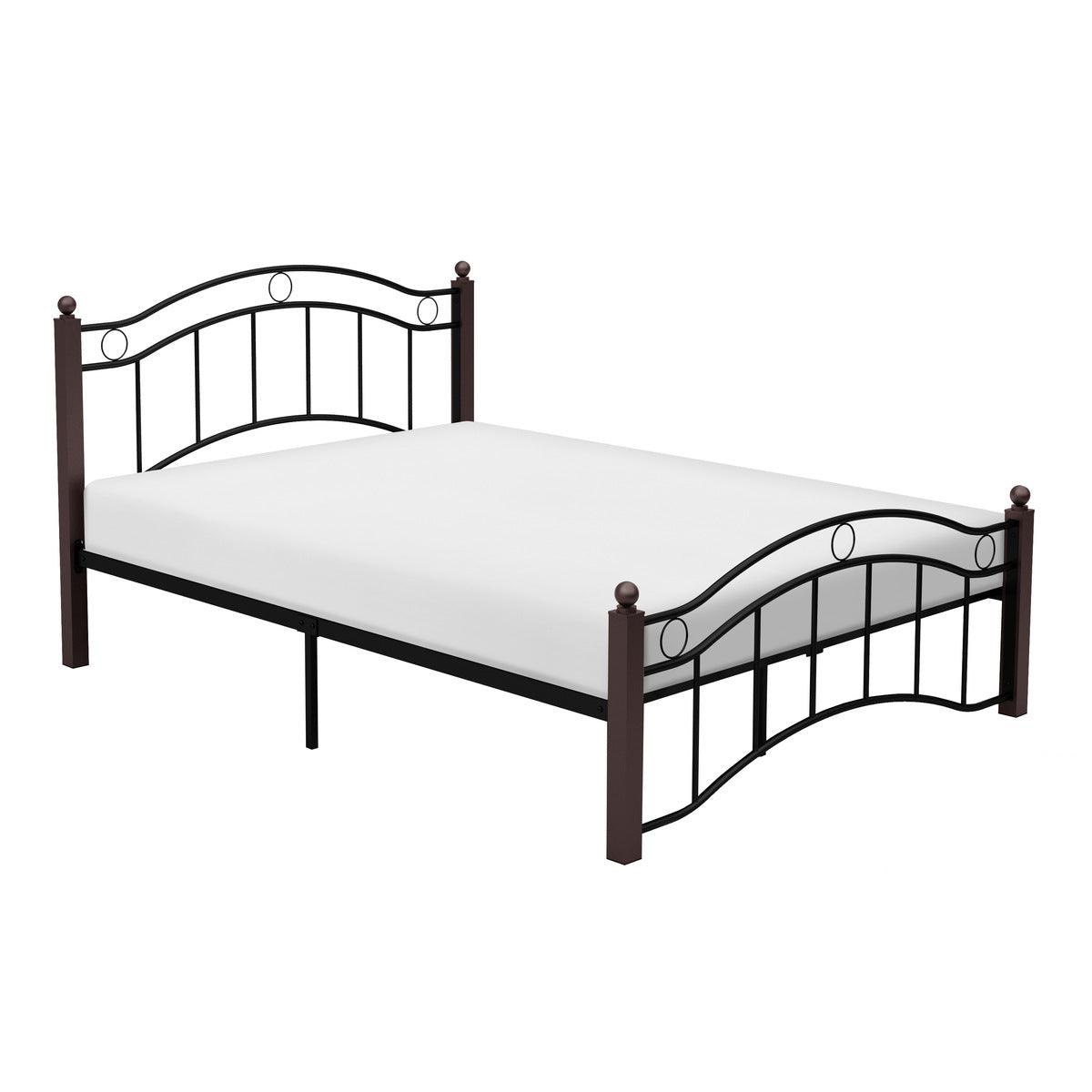 Averny Black Full Size Metal Platform Bed side view