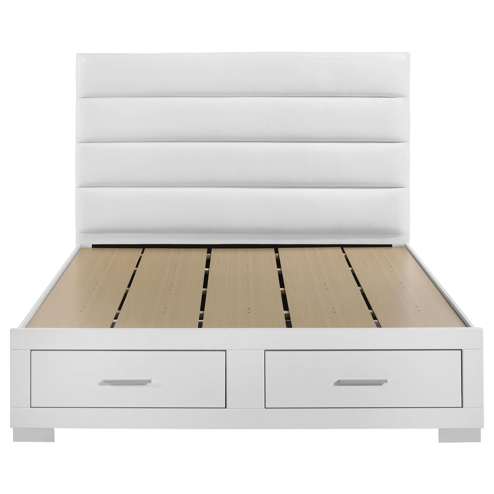 Storage drawers open showcasing space