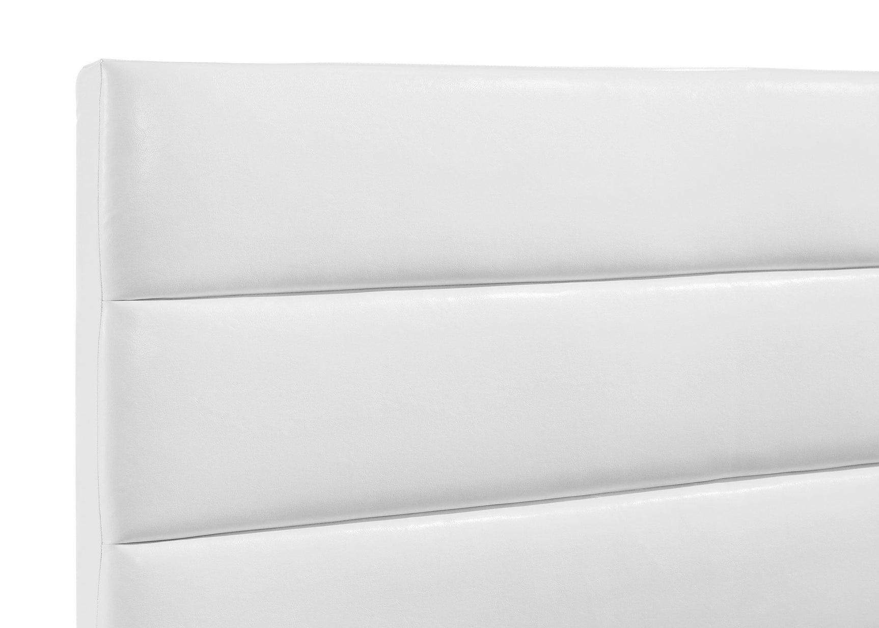 Low angle view of Felicity upholstered bed frame