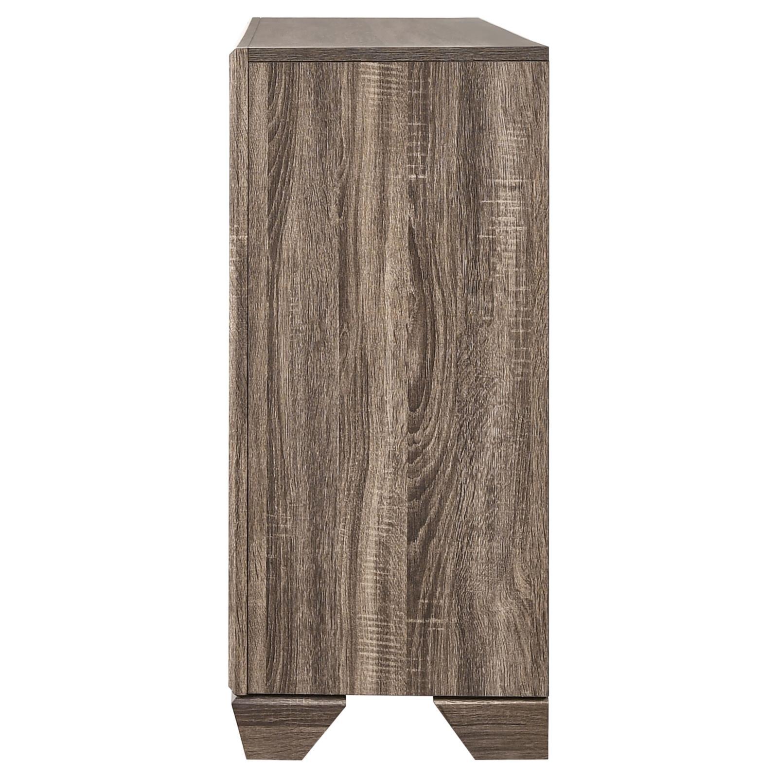 Kauffman 6-Drawer Dresser Washed Taupe - Ella Furniture