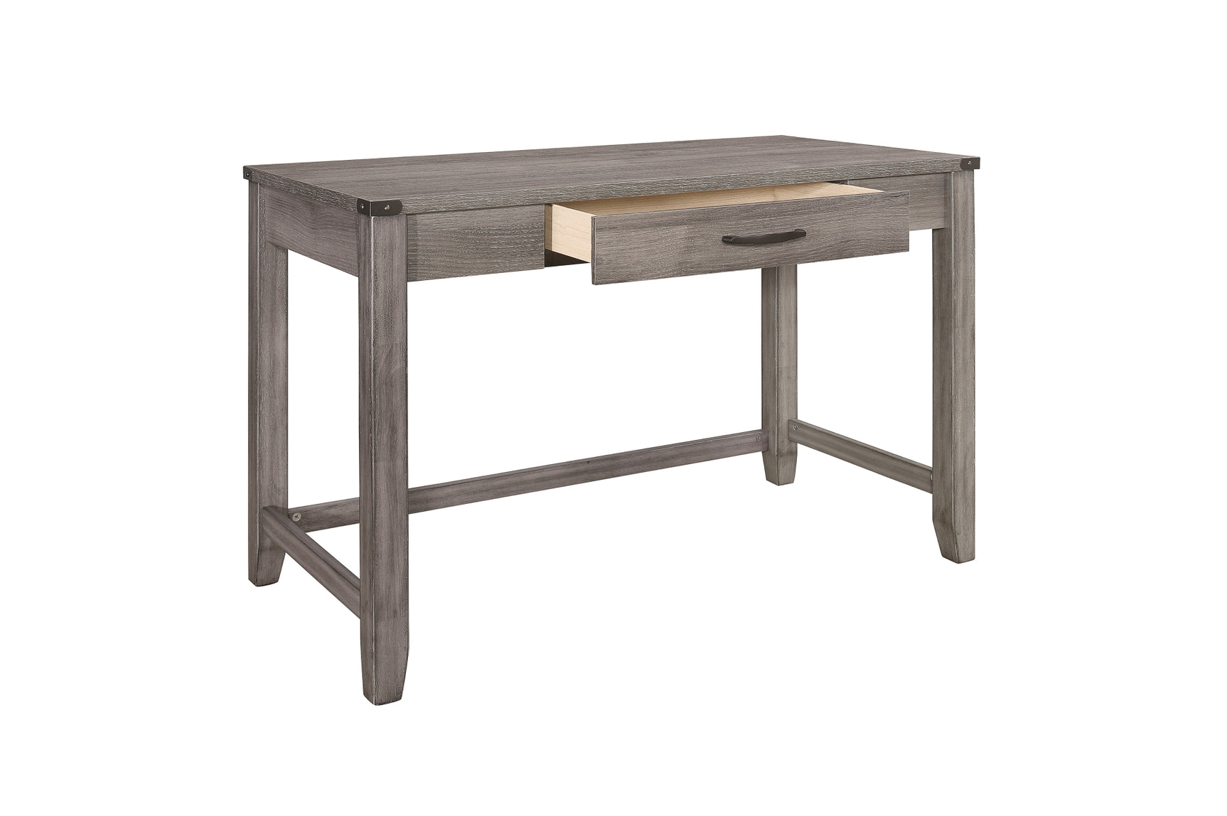Woodrow Gray Bookcase Platform Bedroom Set bed