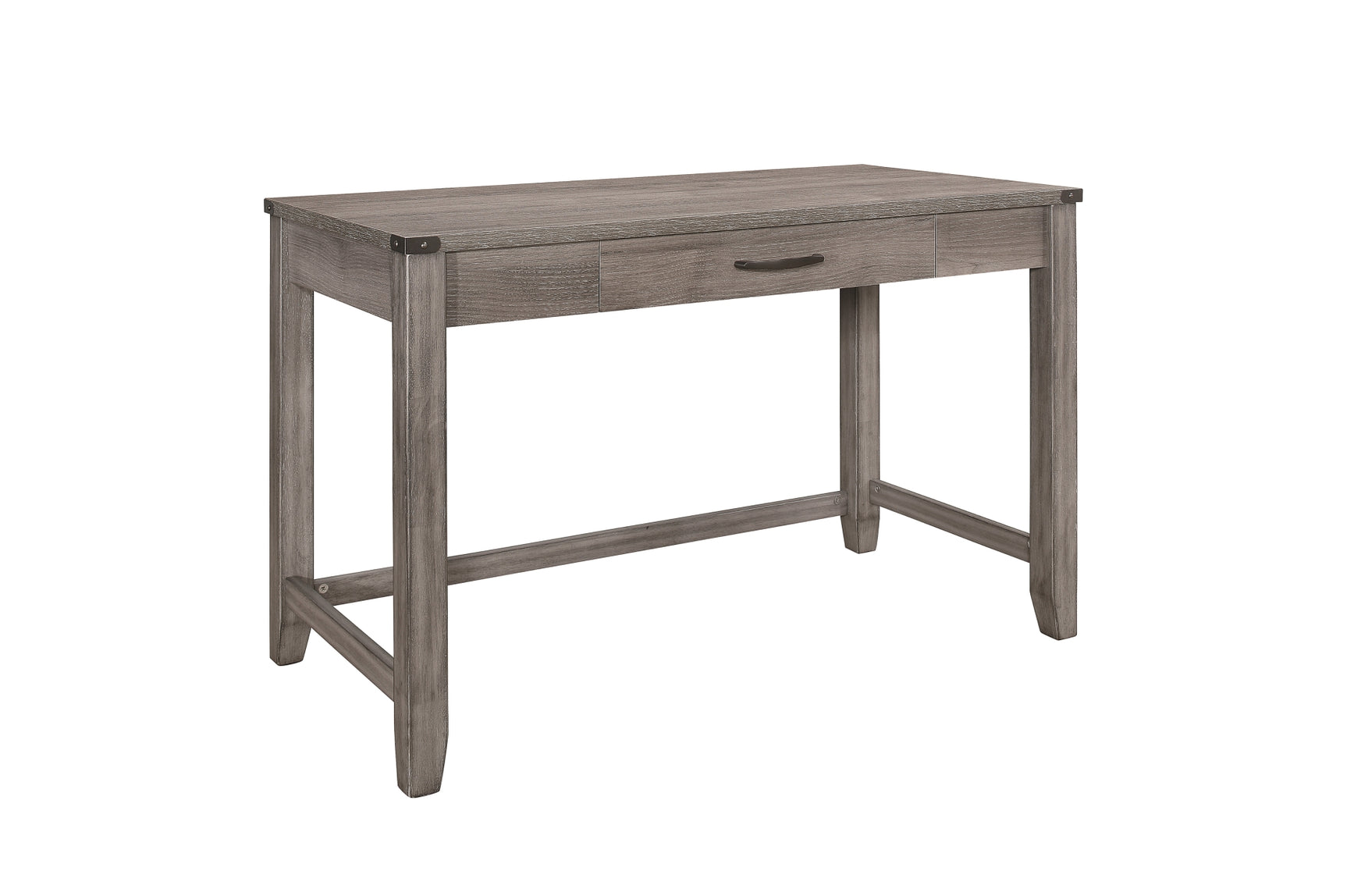 Woodrow Gray Bookcase Platform Bedroom Set bed