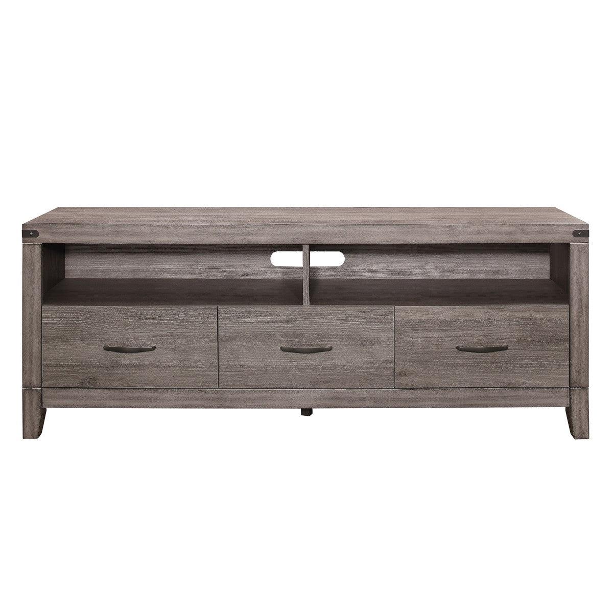 Woodrow Brownish Gray Modern Contemporary Industrial Premium Melamine Board Tv Console - Ella Furniture