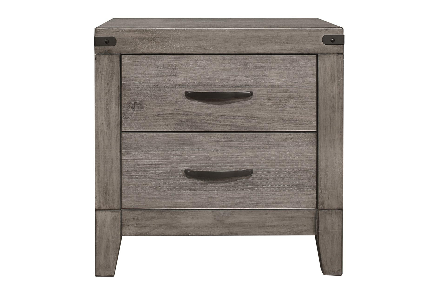 Woodrow Gray Bookcase Platform Bedroom Set bed