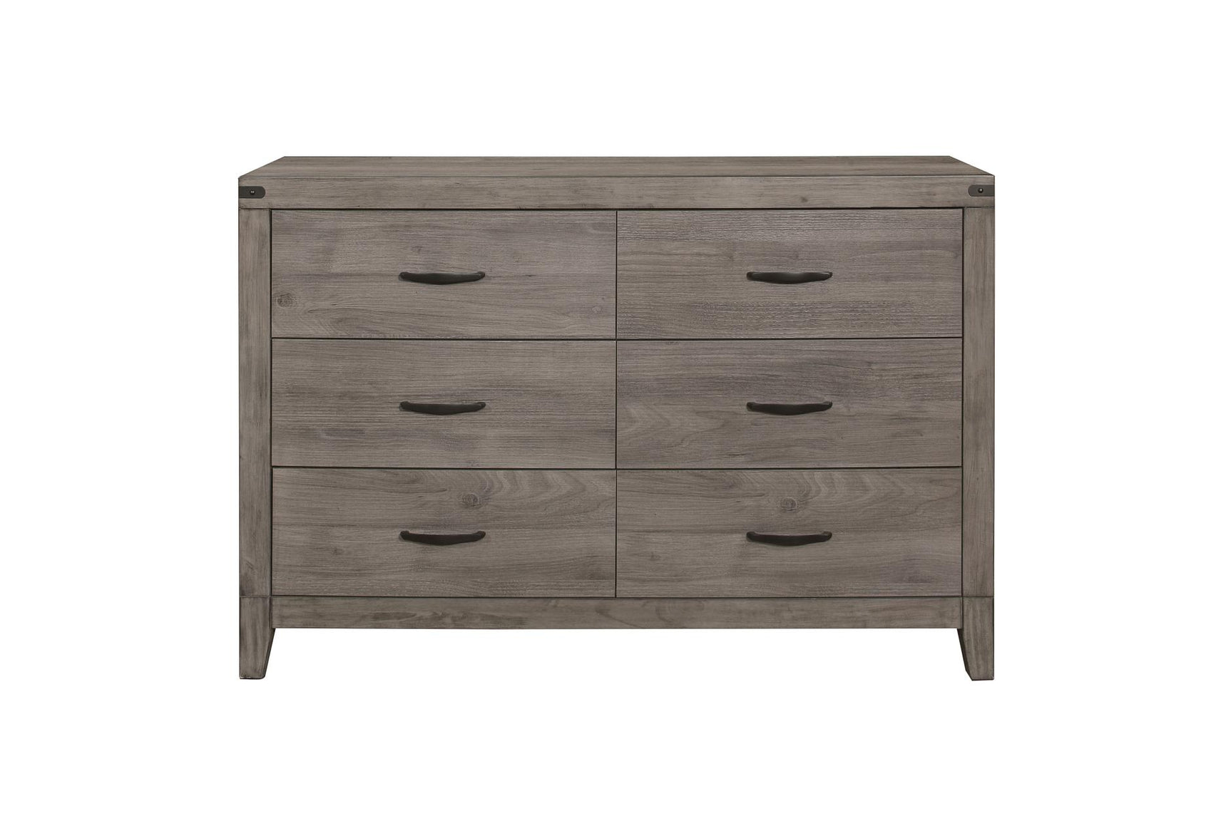 Woodrow Gray Bookcase Platform Bedroom Set bed