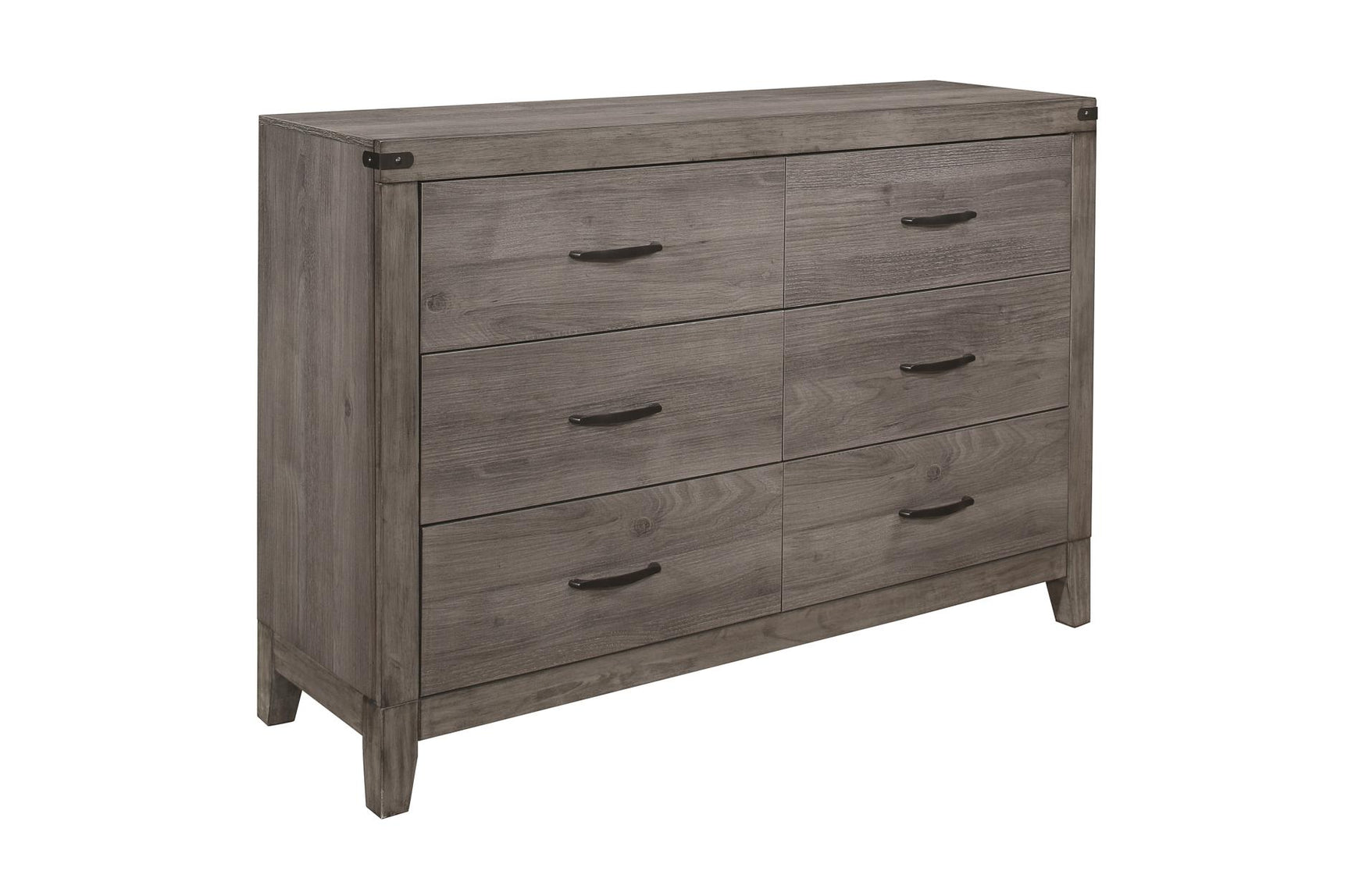 Woodrow Gray Bookcase Platform Bedroom Set bed