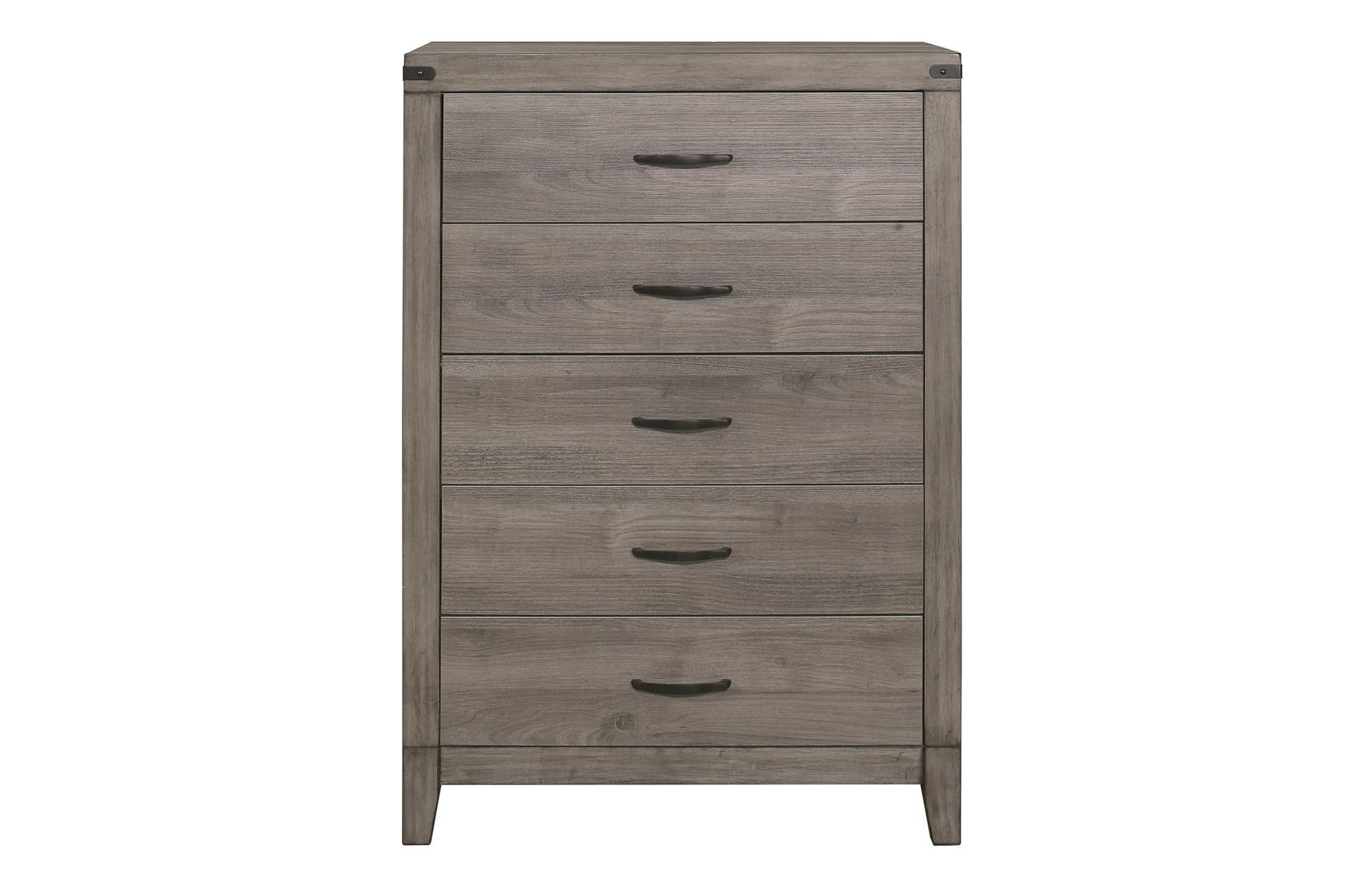 Woodrow Gray Bookcase Platform Bedroom Set bed