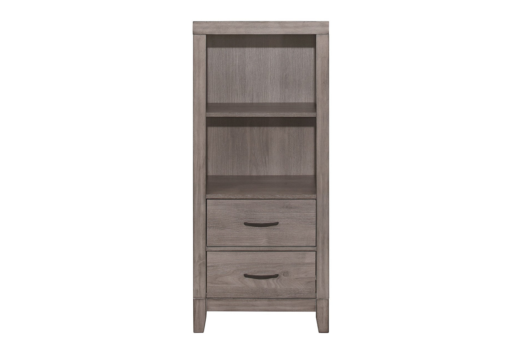 Woodrow Gray Bookcase Platform Bedroom Set bed