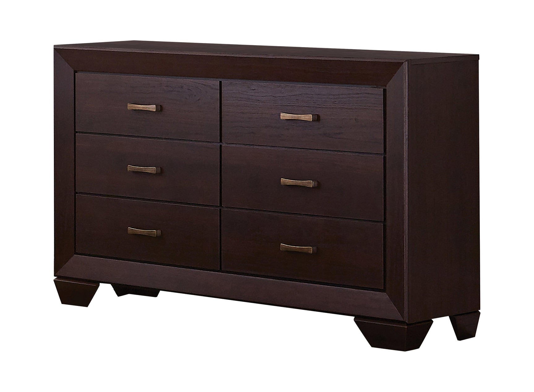 Kauffman Eastern King Panel Bed Dark Cocoa - Ella Furniture