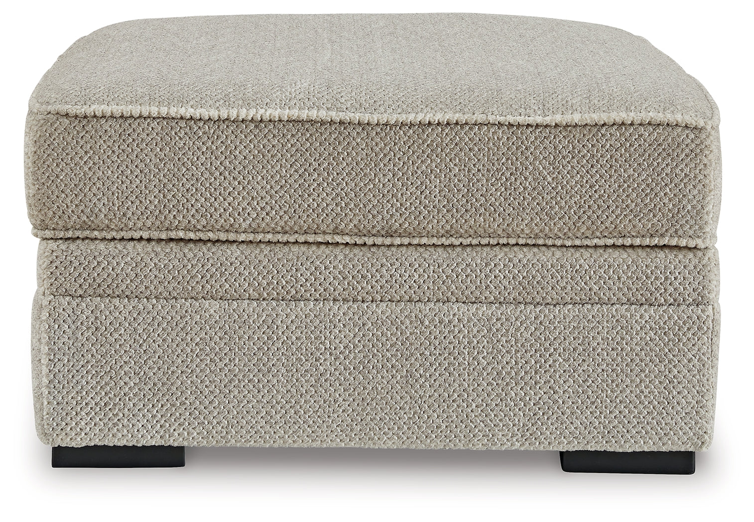 Head-on view of Calnita Sisal Sectional Sofa with Ottoman