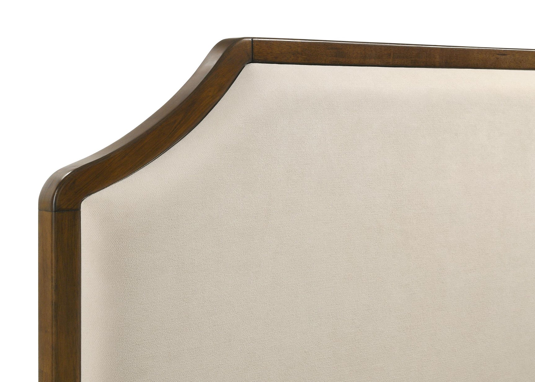 Garland queen panel bed showing bed rail attachment