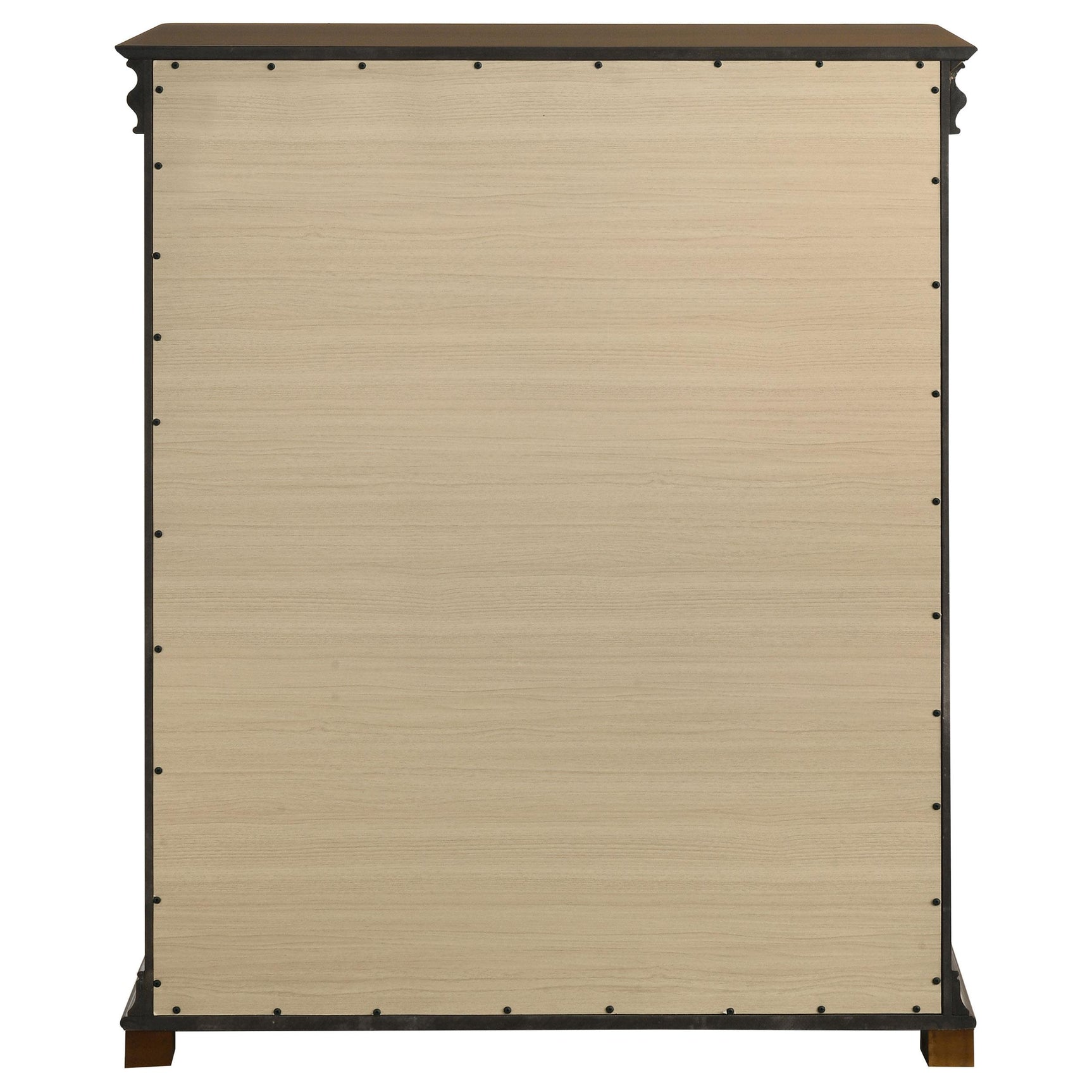 Garland 4-drawer chest of drawers in brown cherry finish, front view