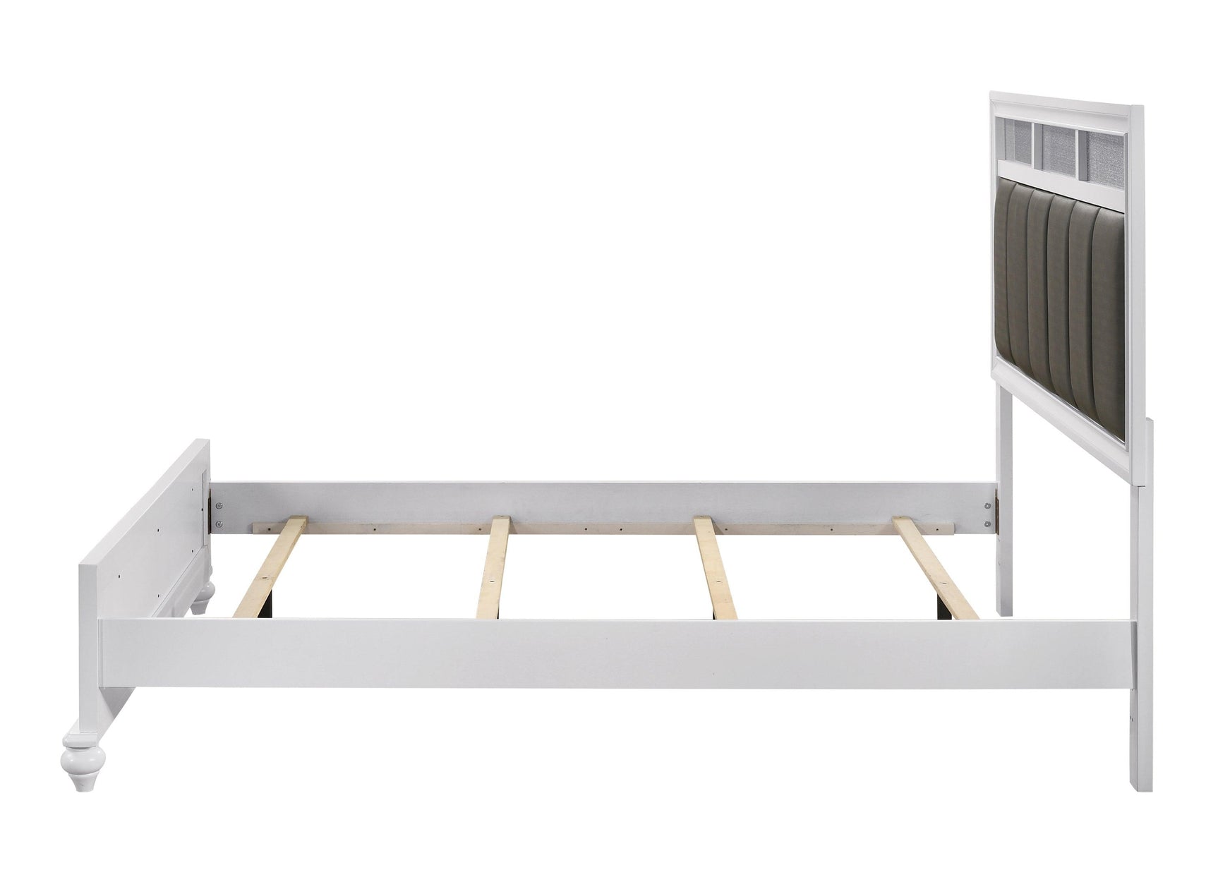 Barzini Queen bed turned feet detail