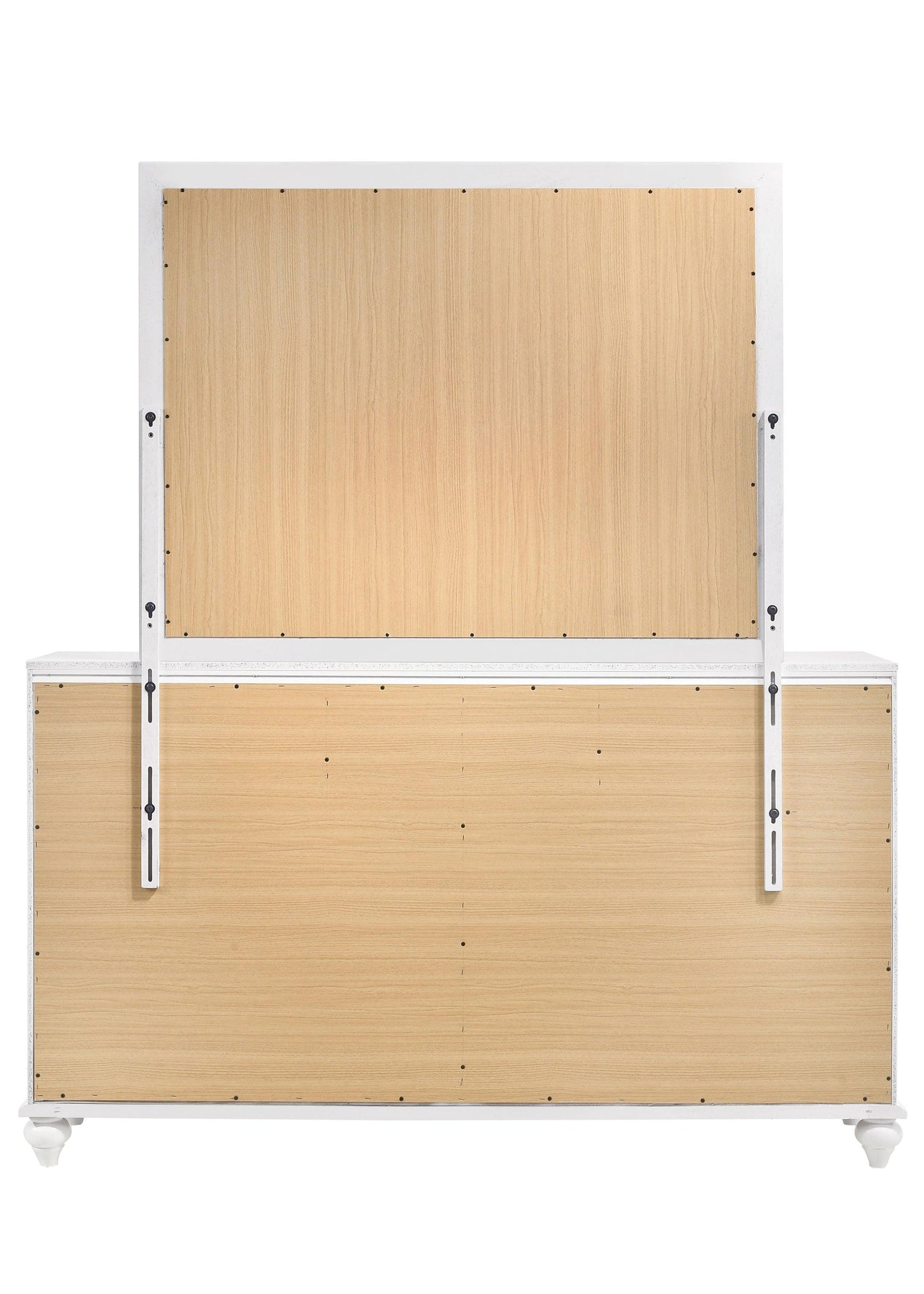 Barzini Mirror hanging on bedroom wall