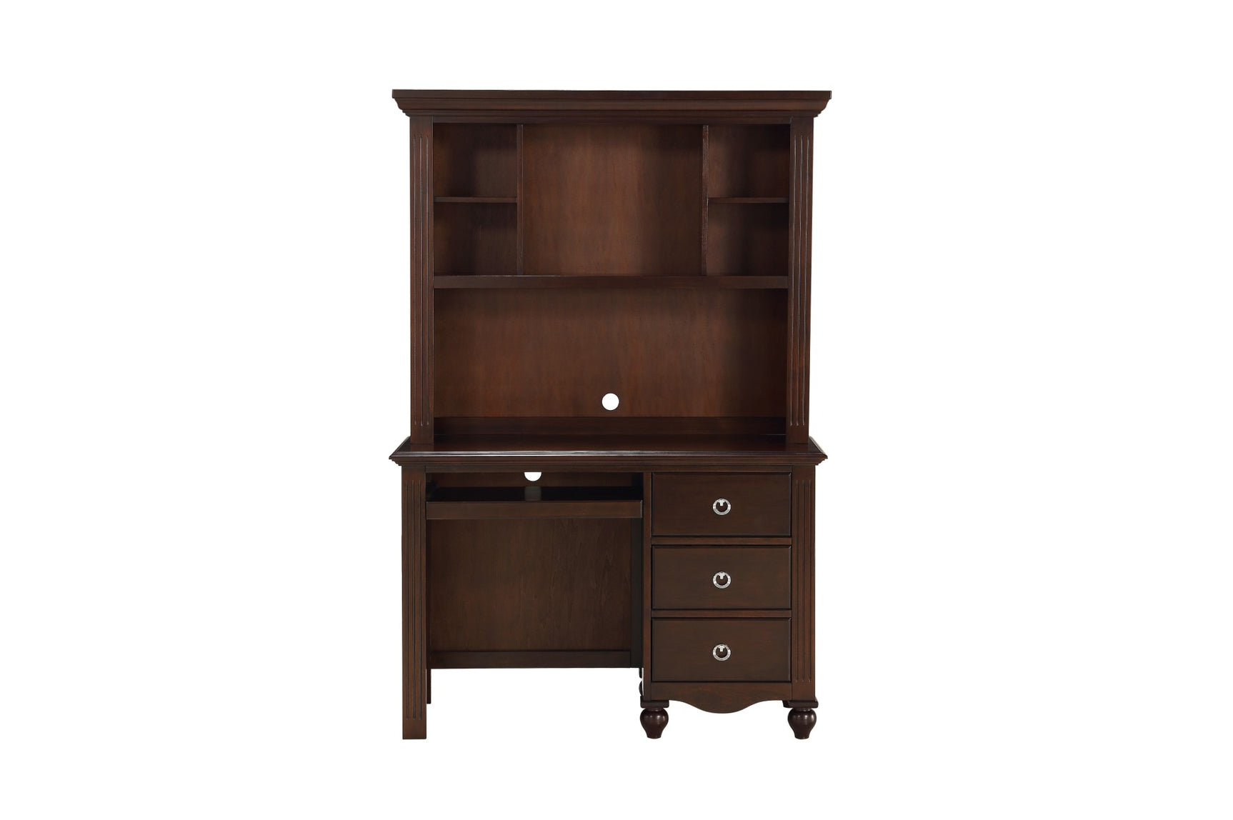 Meghan espresso finish full panel bed with dresser and mirror