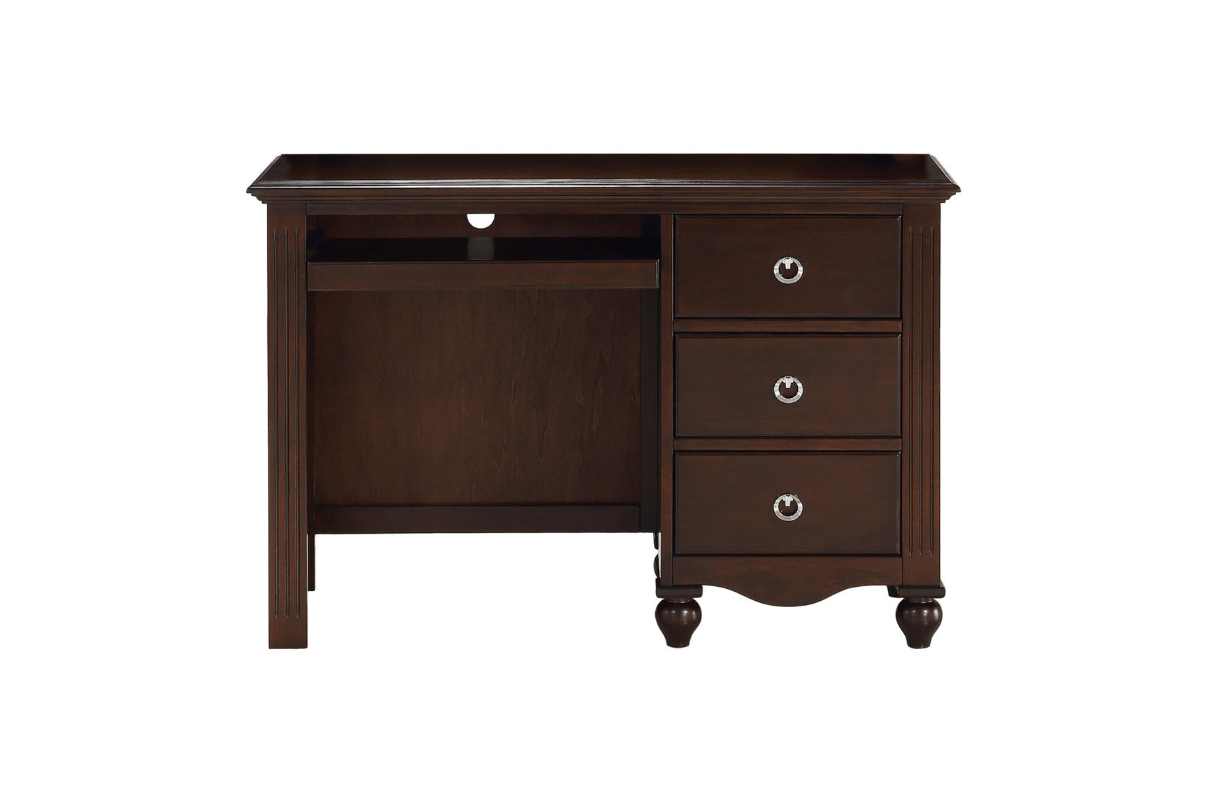 Meghan espresso finish full panel bed with dresser and mirror