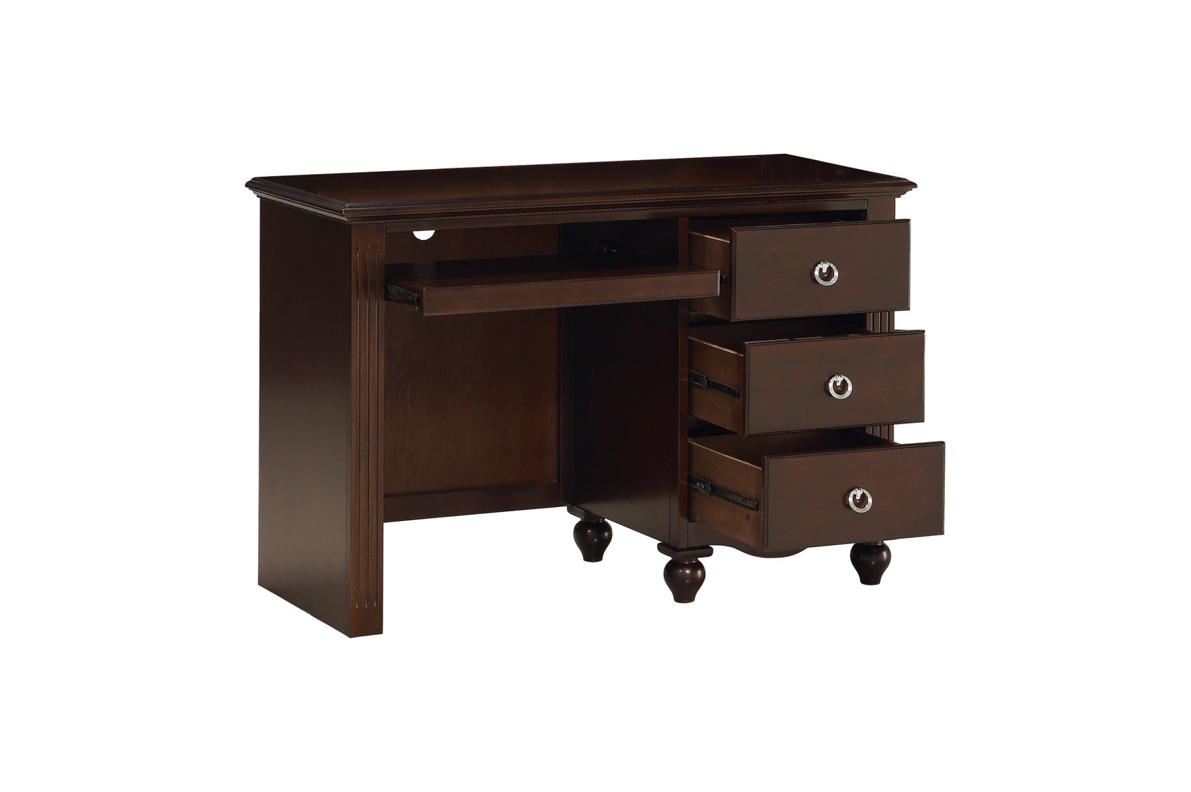 Meghan espresso finish full panel bed with dresser and mirror