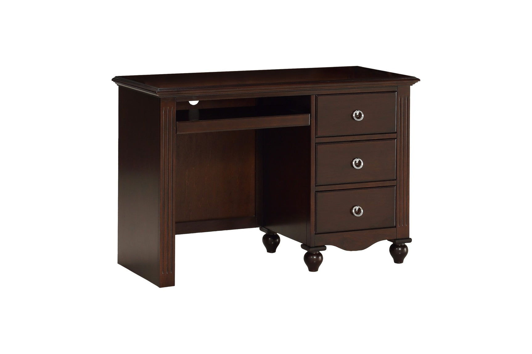 Meghan espresso finish full panel bed with dresser and mirror