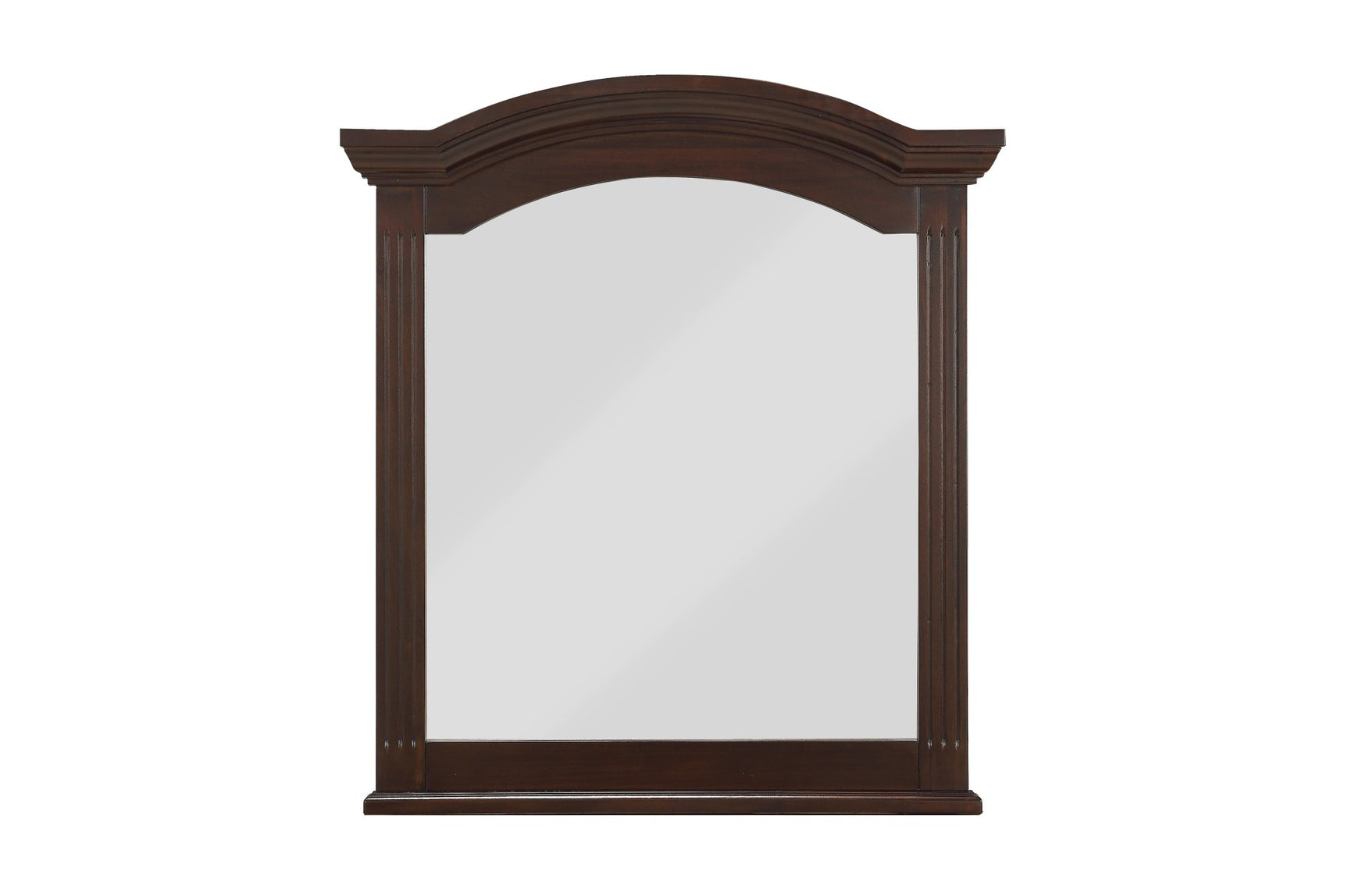 Meghan espresso finish full panel bed with dresser and mirror