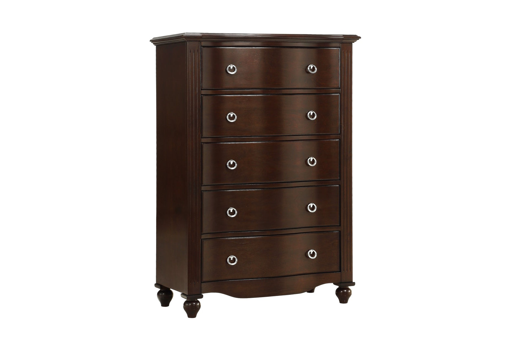 Meghan espresso finish full panel bed with dresser and mirror