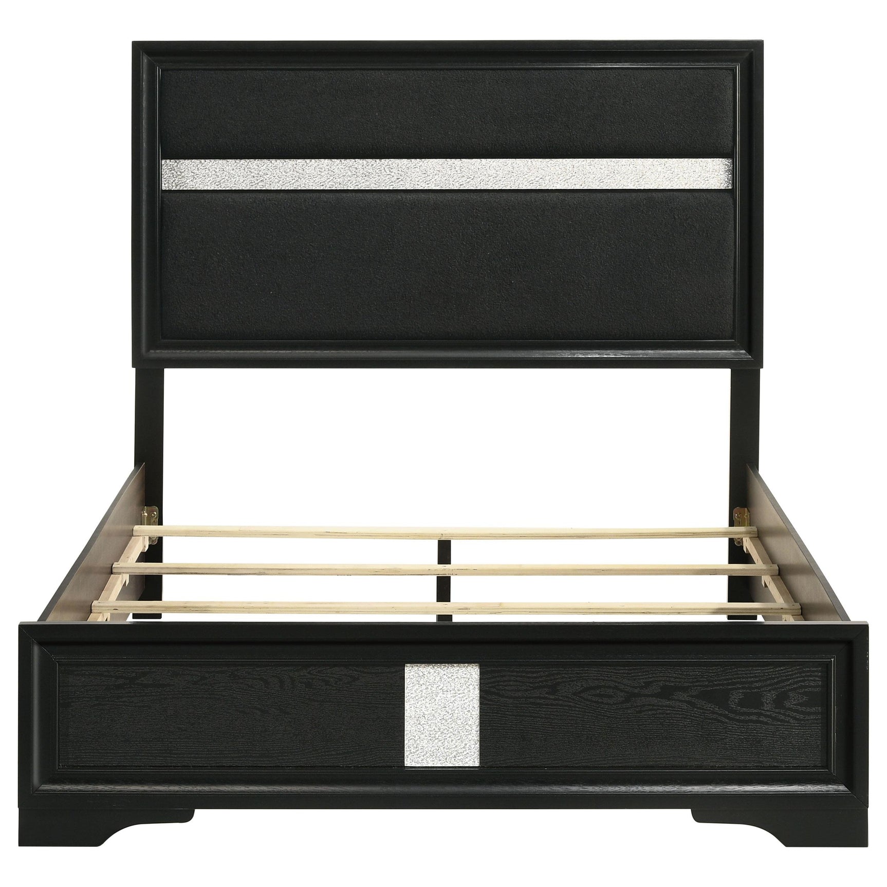 Miranda footboard with vertical glitter trim detail