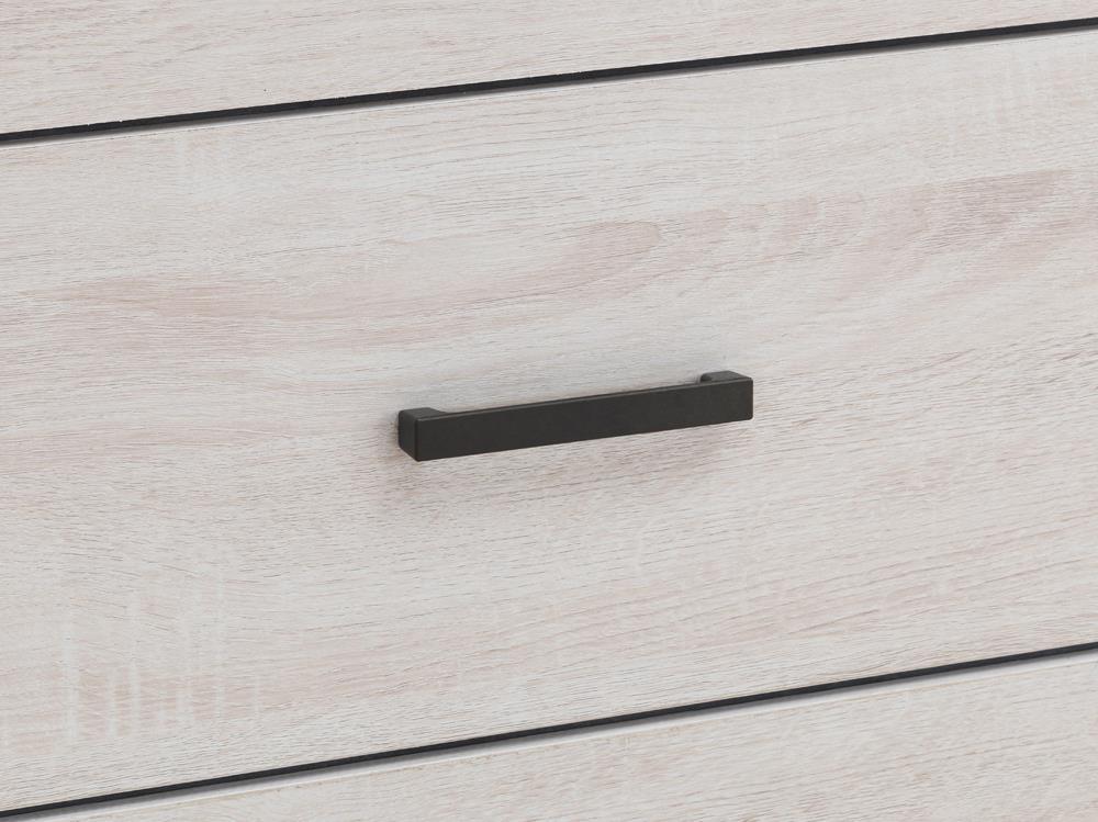 Brantford Coastal White Nightstand detailed drawer close-up