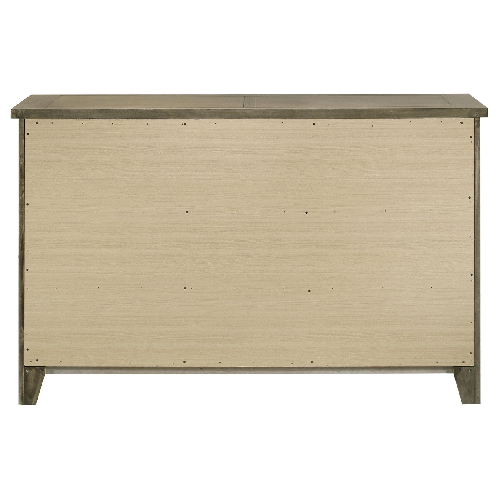 Hazlewood 6-Drawer Bedroom Dresser front view in vineyard oak finish