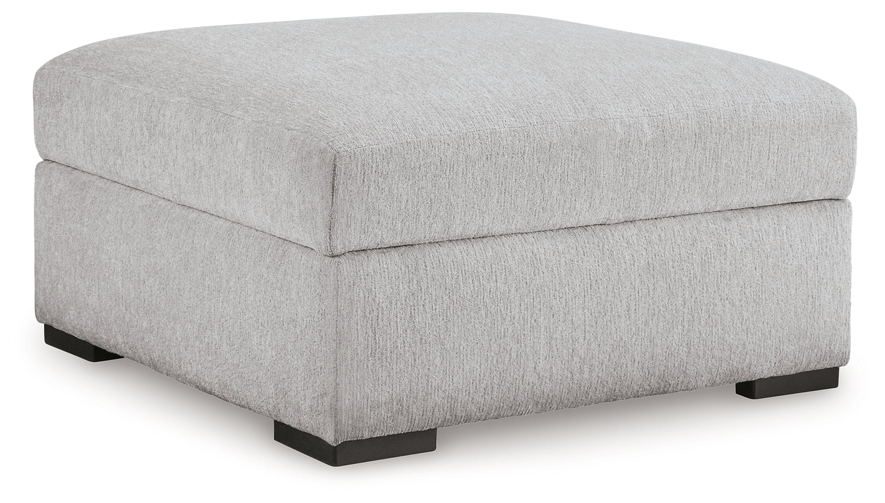 Gabyleigh ottoman open storage compartment side angle