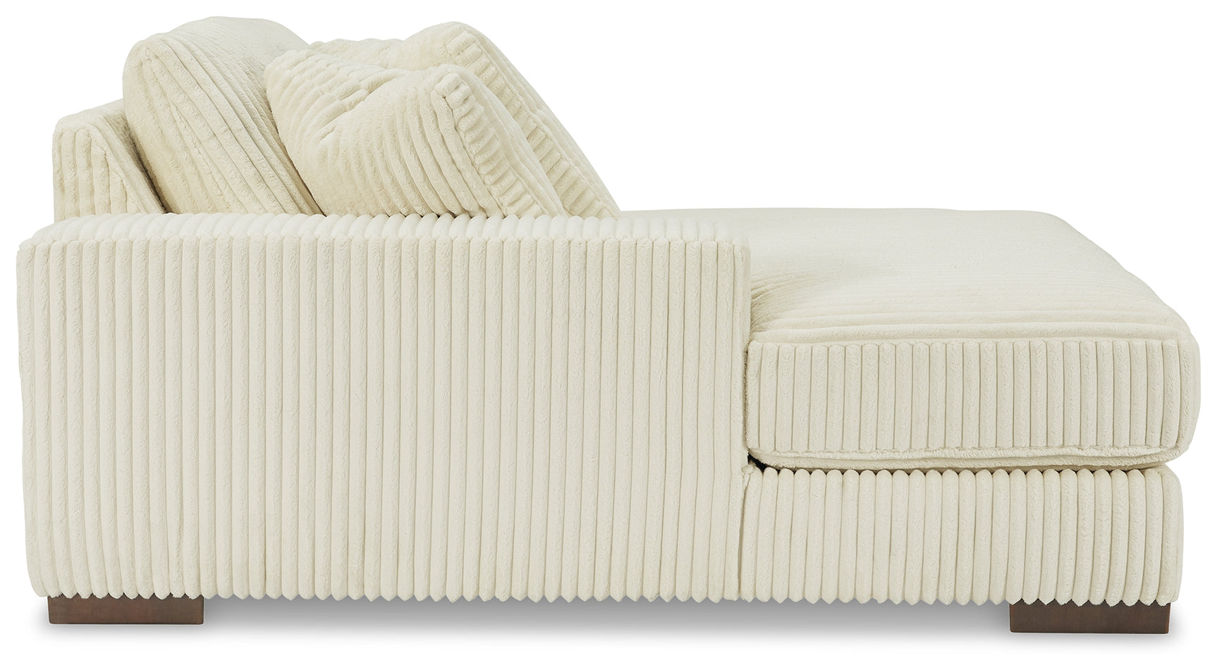 Lindyn Ivory 4-Piece Sectional Sofa with Chaise side profile