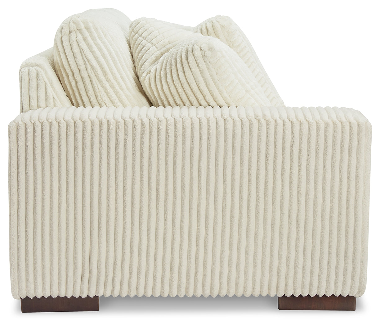 Side view of Lindyn Ivory sectional sofa