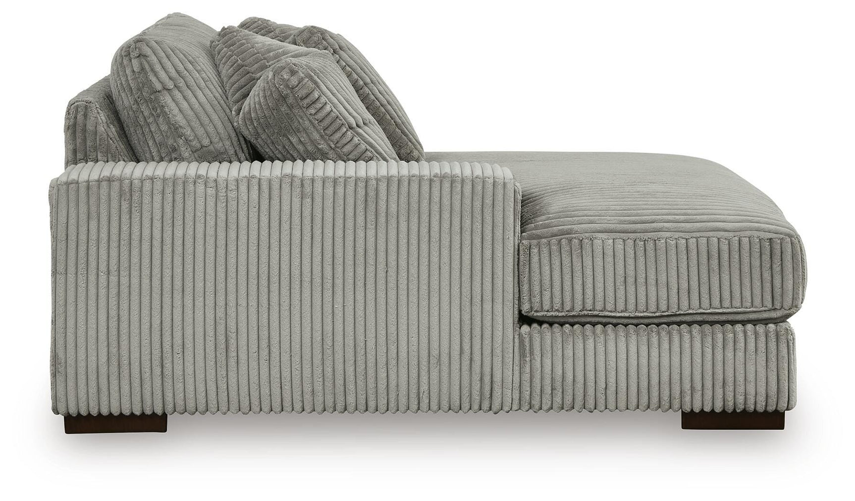 Lindyn Fog Velvet 3-Piece Sectional with Double Chaise - image 7