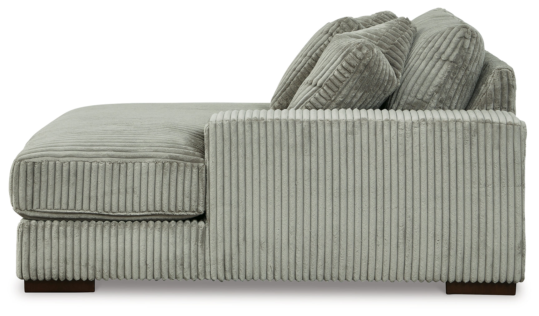 room angle showing Lindyn Fog 3-Piece Sectional Sofa with Double Chaise