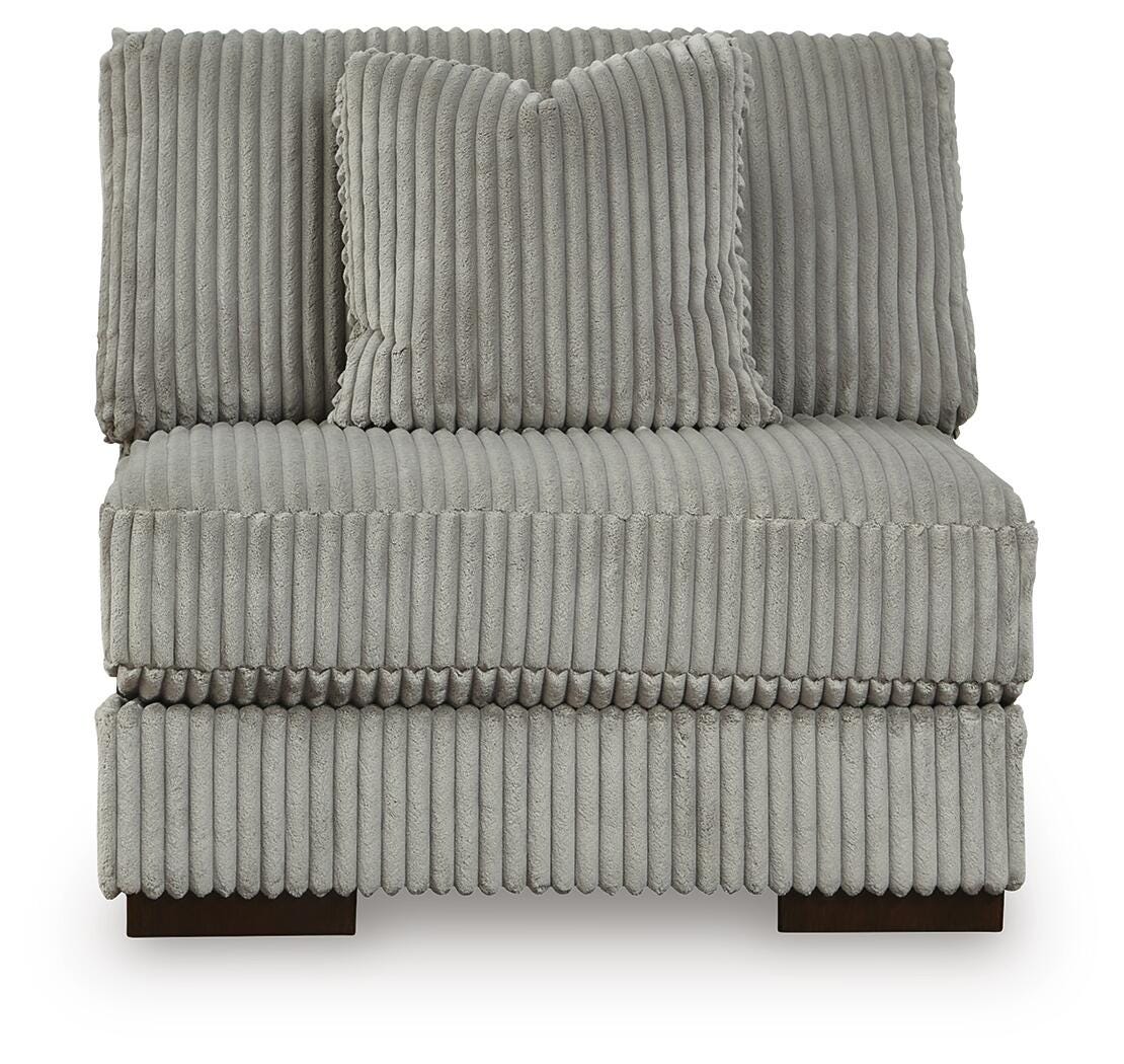 Lindyn Fog Velvet 3-Piece Sectional with Double Chaise - image 15