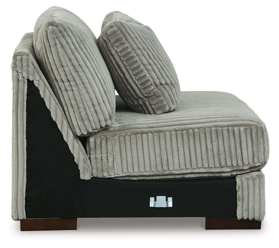 Lindyn Fog Velvet 3-Piece Sectional with Double Chaise - image 17
