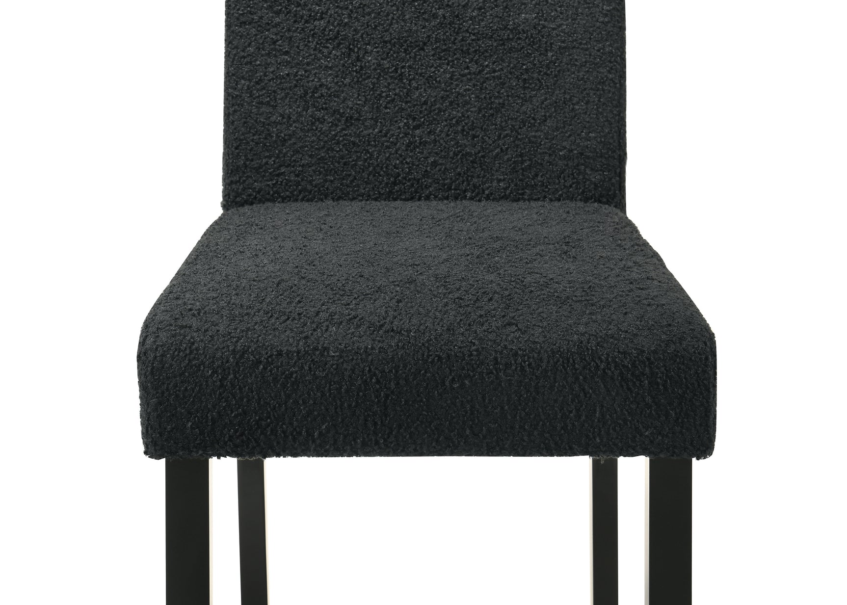 Side chair black and white room view