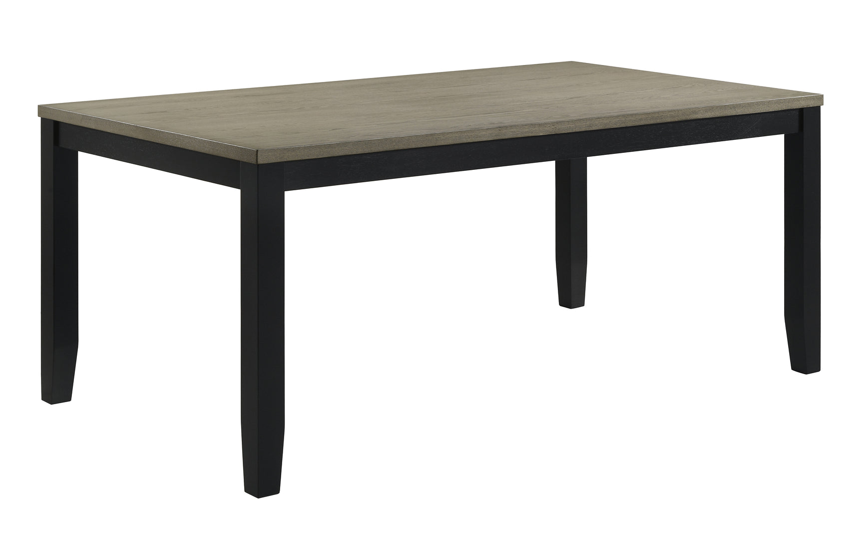 Main view of Folio Gray Black Rectangular Dining Room Set rectangular dining table
