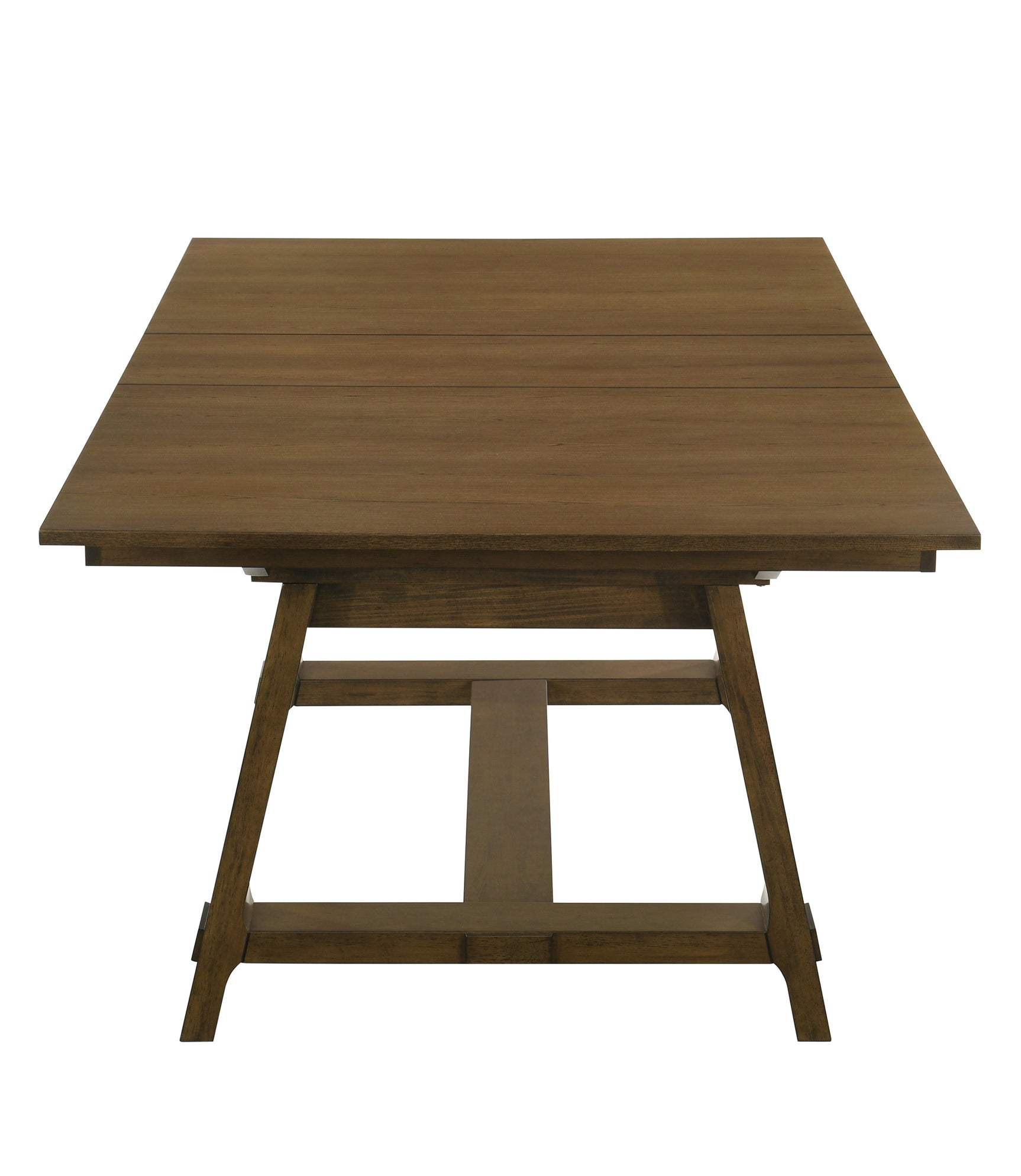 Everly Brown Gray Rectangular Extendable Dining Table room view
