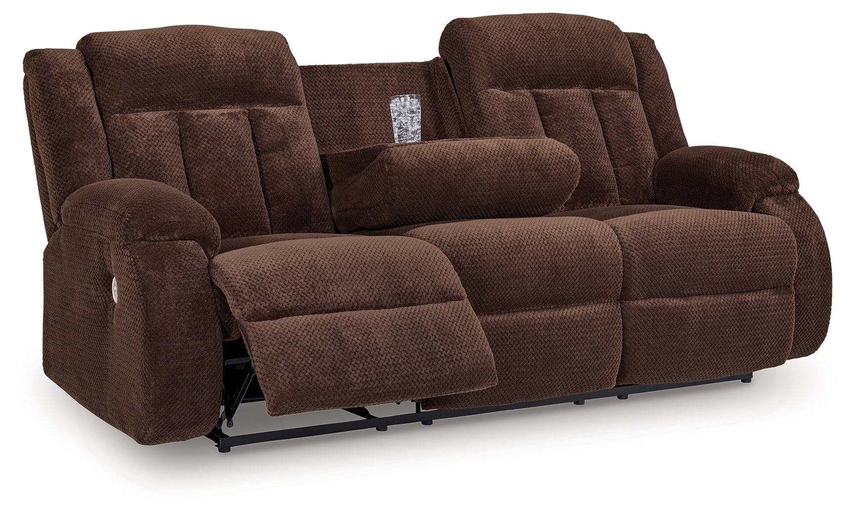 Observation power reclining sofa open side angle