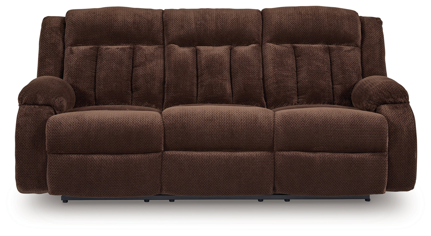 Observation reclining sofa front closed view