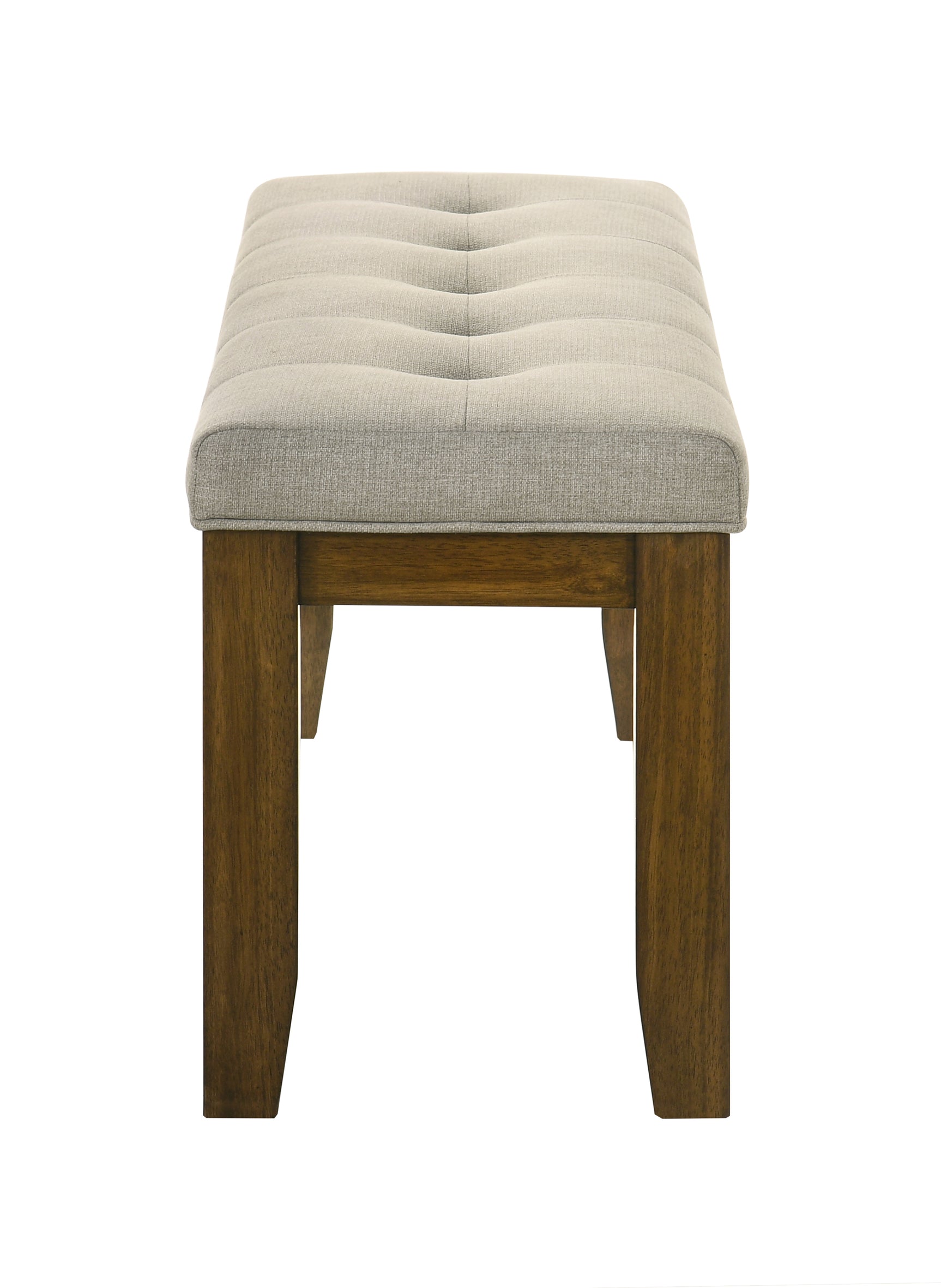 U-shaped leg detail of Hollister Light Brown dining table