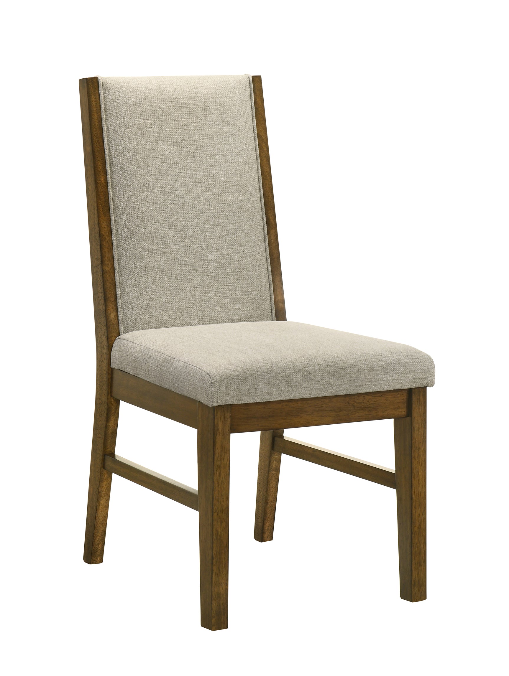Close up of U-shaped leg on Hollister dining table