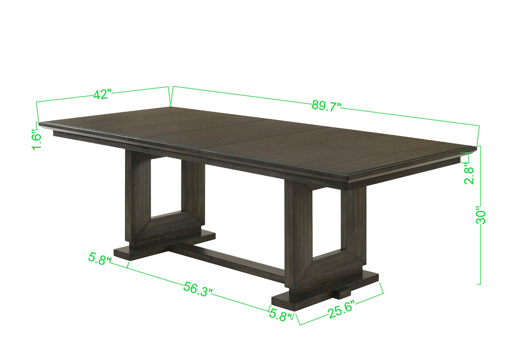 Herbert Gray Dining Table extension detail