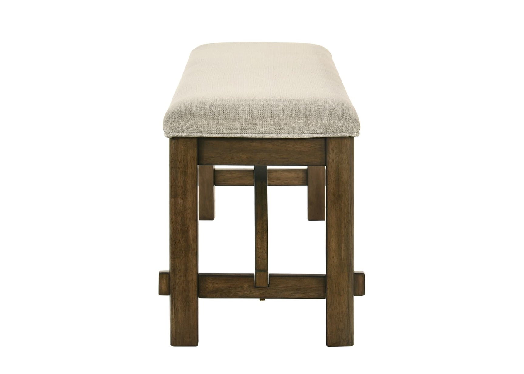 Broadmoor Light Gray Rectangular Dining Room Set with Chairs and Bench