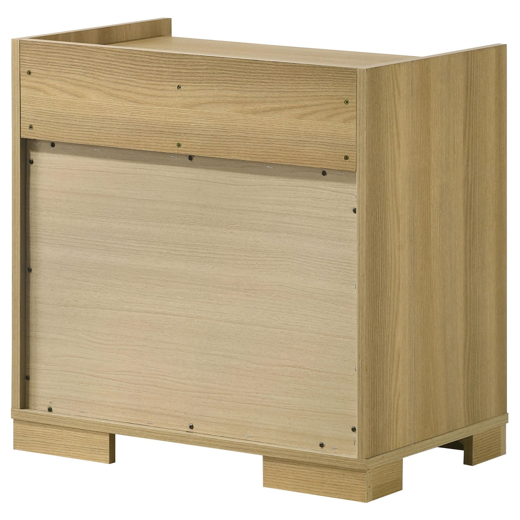 Hyland nightstand white panel detail