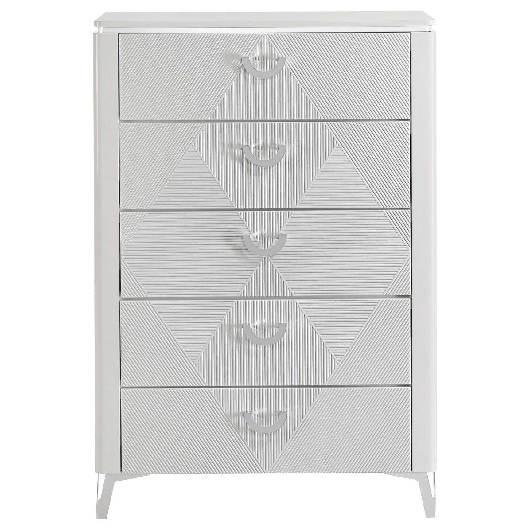 Cassia chest drawer detail with ribbed pattern