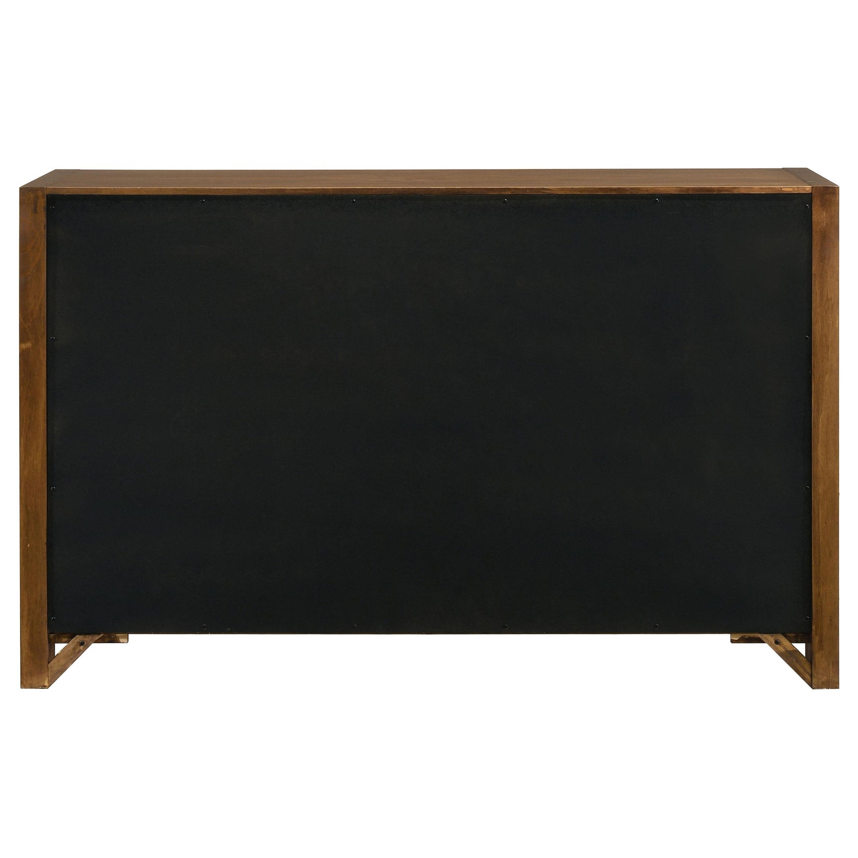 Angle view highlighting stout posts and drawer glides