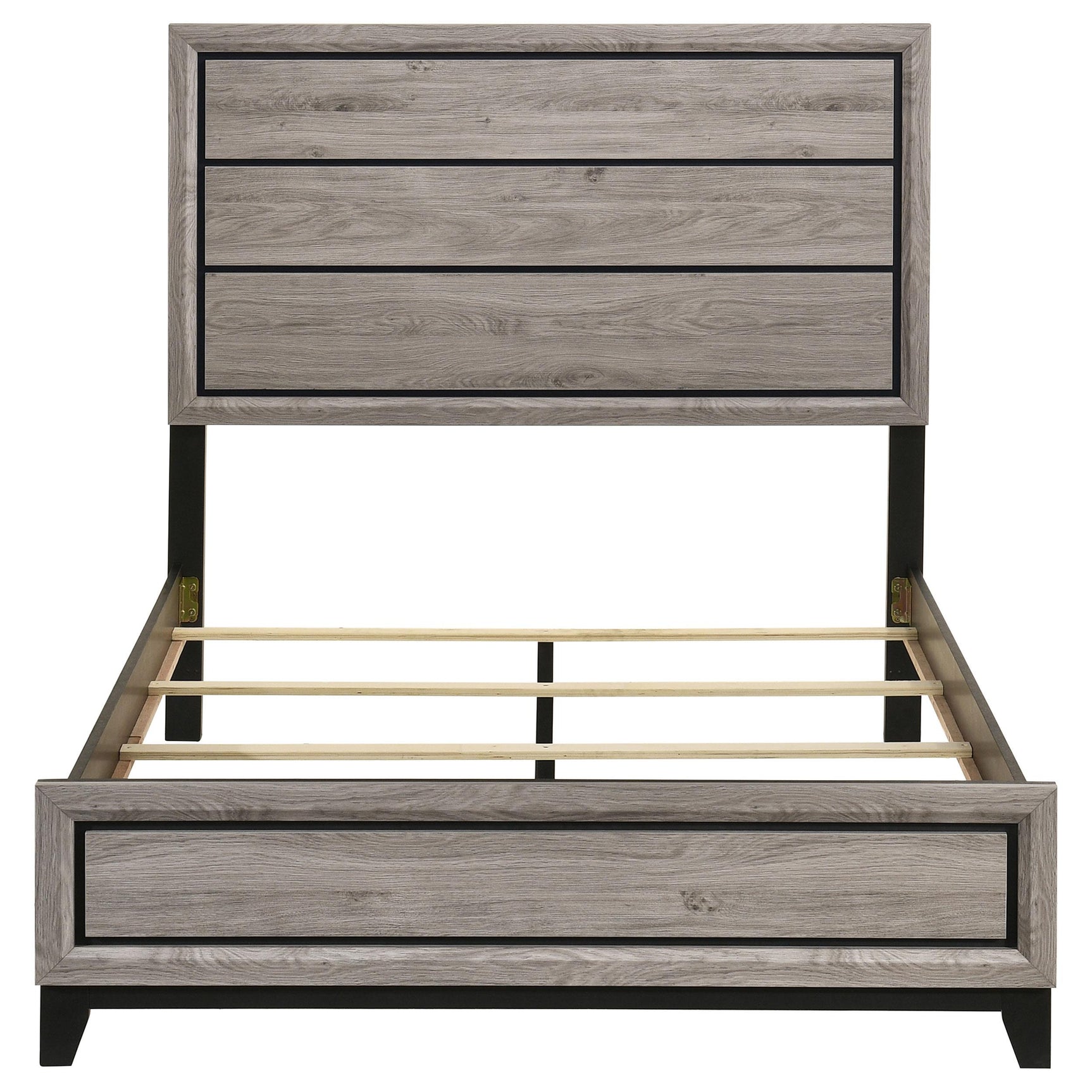 Footboard vertical groove design detail