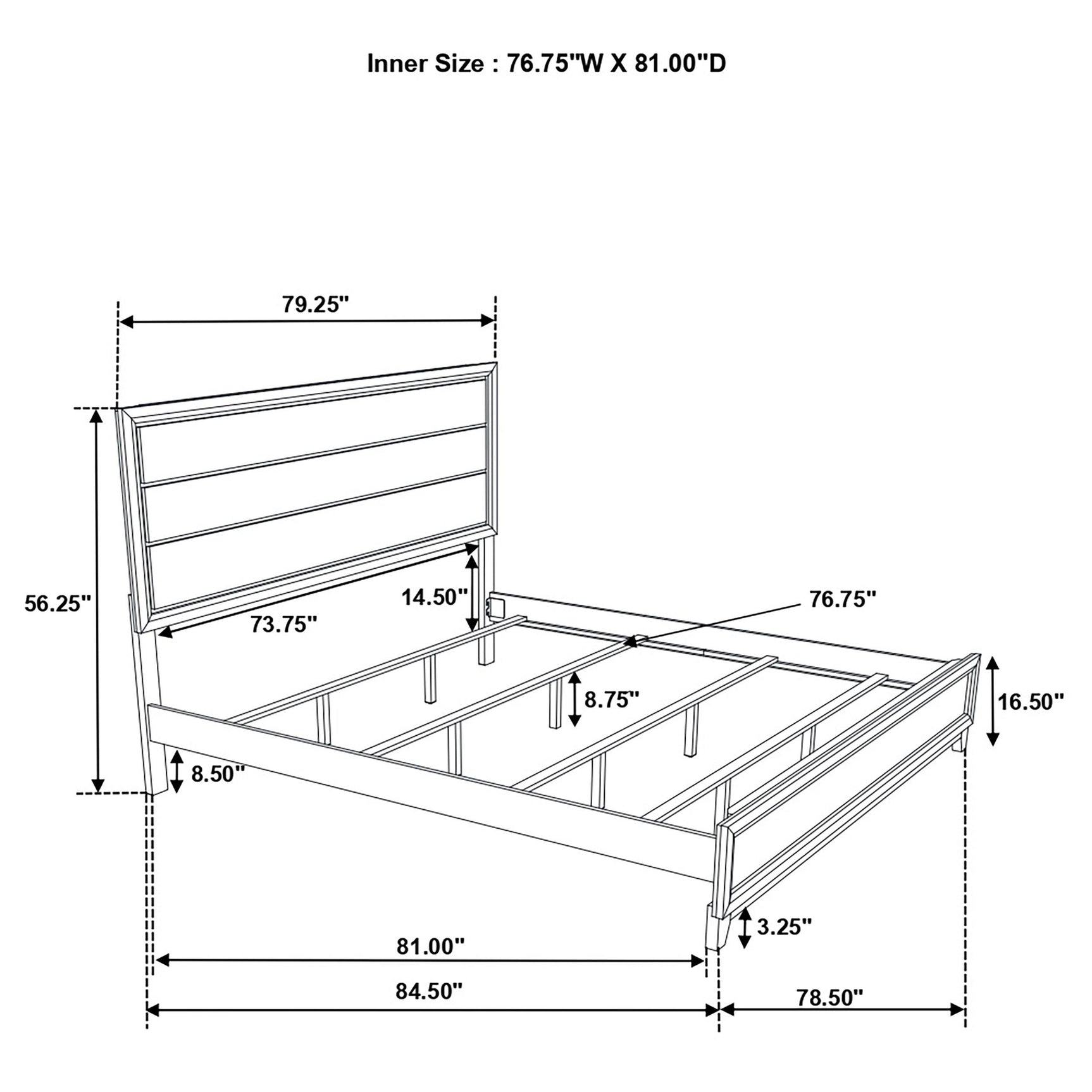 Watson Wood Eastern King Panel Bed Light Taupe assembly hardware