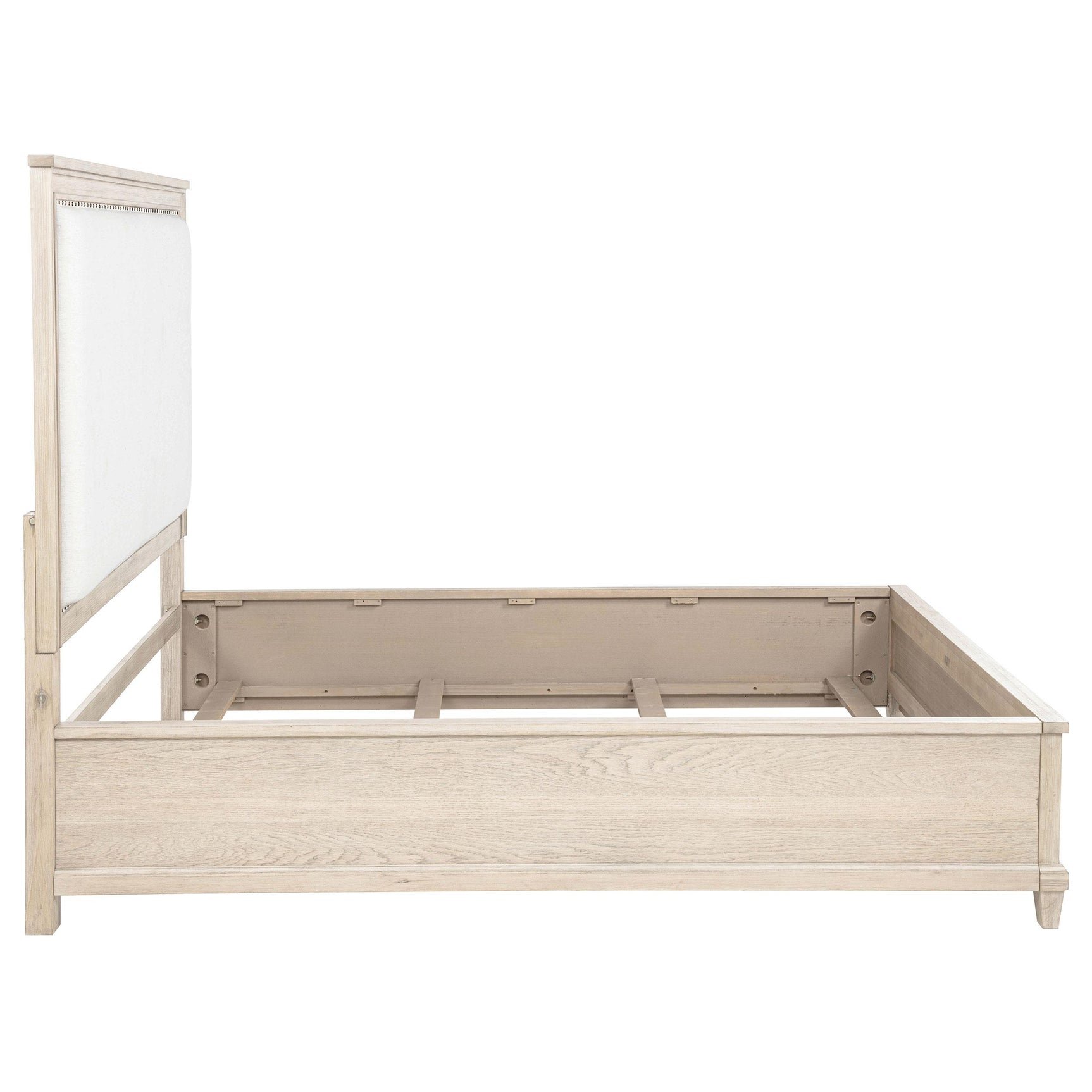 Corner angle of Pembroke 66-inch queen panel bed